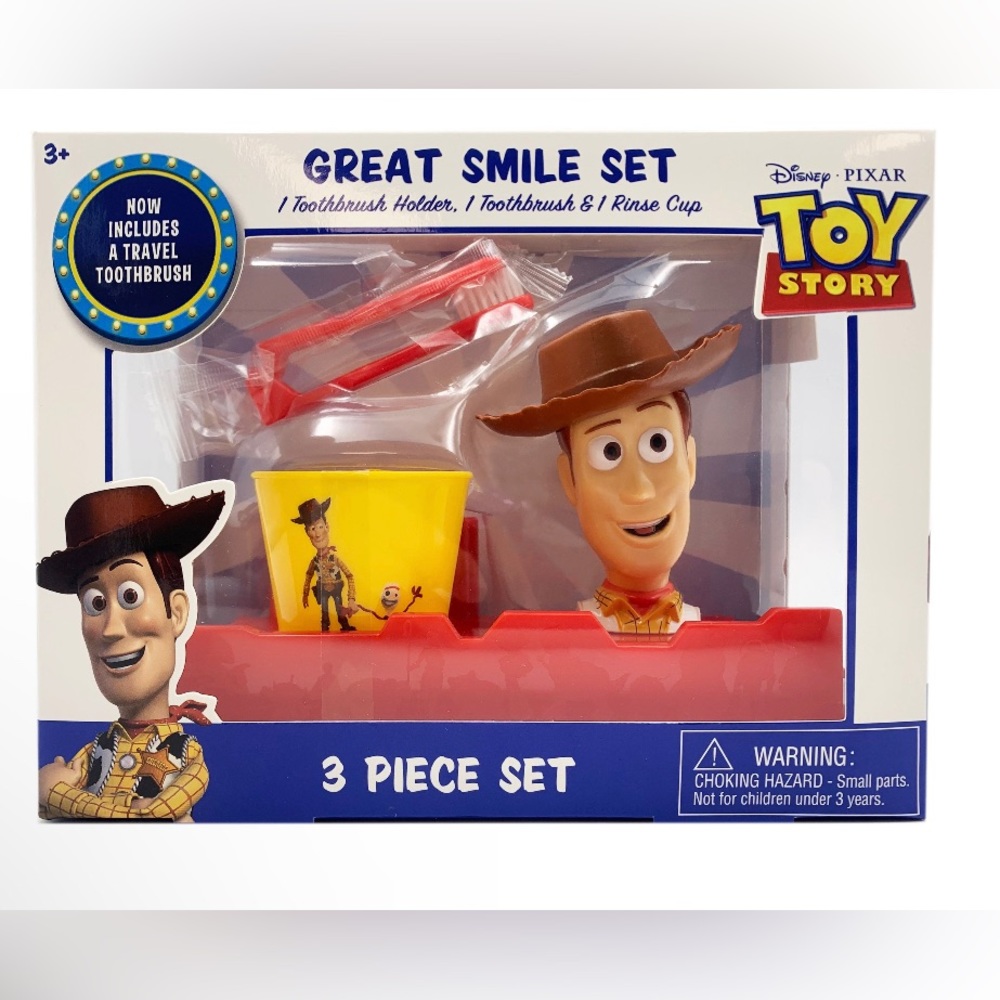Disney Toy story 4 woody toothbrush Smile Set
